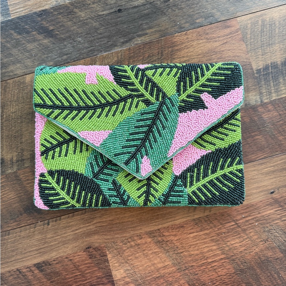 Tropical Beaded Clutch